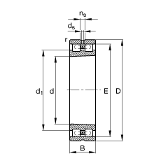 ALS NN3036-AS-K-M-SP, (j) DIN 5412-4 ˜ʵҪߴ, ǶλS, pУFF 1:12 ɷx, ּpСďȲ϶ƹ