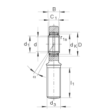 US GAL50-DO-2RS,  DIN ISO 12 240-4 ˜ݼySoɂȴܷ