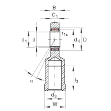 US GIR45-UK-2RS, (j) DIN ISO 12 240-4 (bio)(zhn)(ni)ݼySo(h)ɂ(c)ܷ