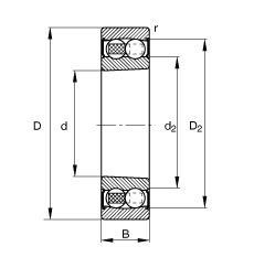 {(dio)S 2209-K-2RS-TVH-C3, (j) DIN 630 ˜ʵҪߴ, FF 1:12ɂ(c)ܷ