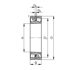 {ĝLS 230/600-B-K-MB, (j) DIN 635-2 ˜ʵҪߴ, FףF 1:12