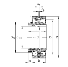 {(dio)ĝLS 22338-K-MB + H2338, (j) DIN 635-2 ˜ʵҪߴ, F׺;o