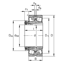 {(dio)ĝLS 23080-K-MB + H3080, (j) DIN 635-2 ˜ʵҪߴ, F׺;o