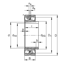 {(dio)ĝLS 23080-K-MB + AH3080G, (j) DIN 635-2 ˜ʵҪߴ, F׺ж